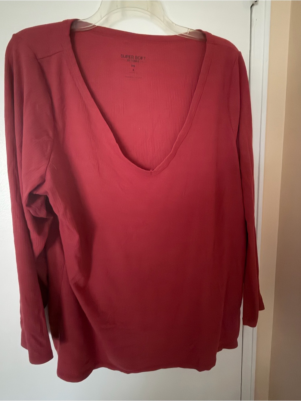 Torrid Ribbed V-Neck Top - Picture 2 of 4